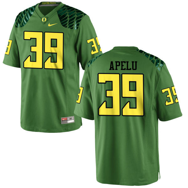 Men #39 Kaulana Apelu Oregon Ducks College Football Jerseys-Apple Green